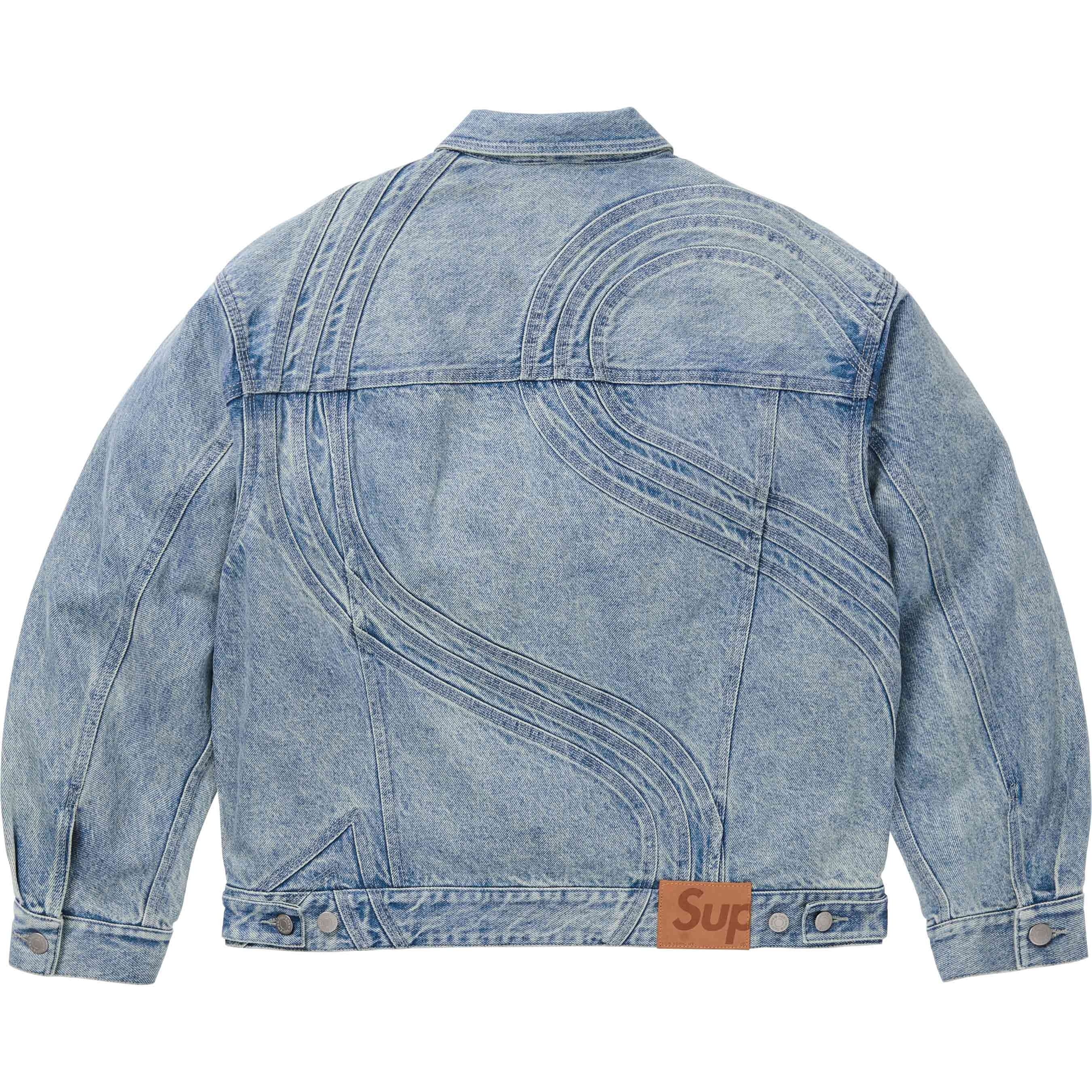 S Logo Denim Trucker Jacket view 16